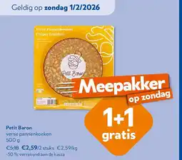 OKay Petit Baron verse pannenkoeken 500 g aanbieding