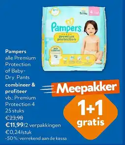 OKay Pampers Premium Protection 4 25 stuks aanbieding