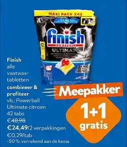 OKay Finish Powerball Ultimate citroen 42 tabs aanbieding