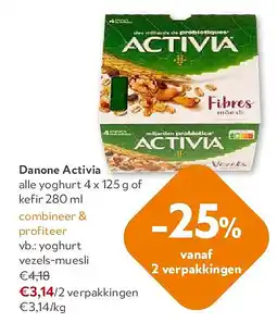OKay Danone Activia yoghurt vezels-muesli aanbieding