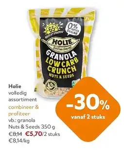 OKay Holie granola Nuts & Seeds 350 g aanbieding
