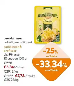 OKay Leerdammer Finesse 10 sneden 100 g aanbieding