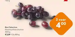 OKay Boni Selection blauwe pitloze druiven 400 g aanbieding