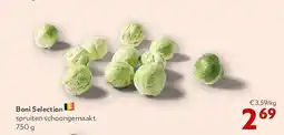 OKay Boni Selection spruiten schoongemaakt 750 g aanbieding