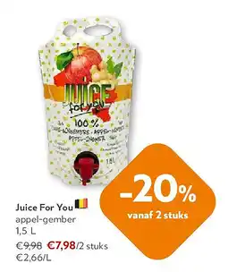 OKay Juice For You appel-gember 1,5 L aanbieding