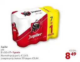 OKay Jupiler pils 8 x 50 cl 7 + 1 gratis aanbieding
