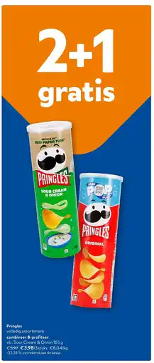OKay Pringles Sour Cream & Onion 165 g aanbieding