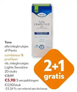 OKay Tena inlegkruisjes Lights Sensitive 20 stuks aanbieding