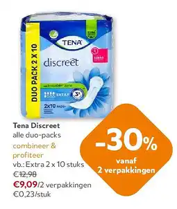 OKay Tena Discreet Extra 2 x 10 stuks aanbieding