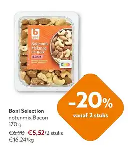 OKay Boni Selection notenmix Bacon 170 g aanbieding