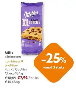 OKay Milka XL Cookies Choco 184 g aanbieding