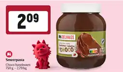 Delhaize Pâte à tartiner aanbieding