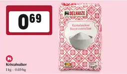 Delhaize Sucre cristallisé aanbieding