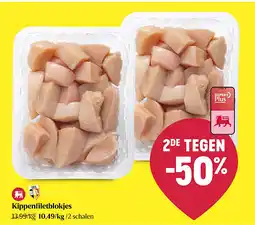 Delhaize Dés de filet de poulet aanbieding