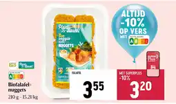 Delhaize Falafel nuggets bio aanbieding