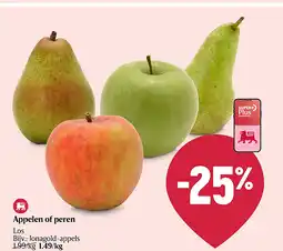 Delhaize Pommes ou poires aanbieding