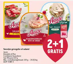 Delhaize Tranches de volaille ou salami aanbieding