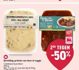 Delhaize Préparation à base de viande ou veggie aanbieding