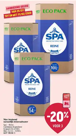 Delhaize Eau minérale naturelle non pétillante aanbieding