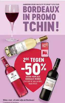 Delhaize Vin blanc, rosé ou rouge de Bordeaux aanbieding