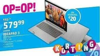 AUVA Lenovo ideapad3 aanbieding