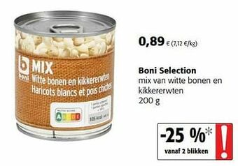Colruyt Boni selection mix van witte bonen en kikkererwten aanbieding