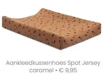 Baby & Tiener Aankleedkussenhoes spot jersey caramel aanbieding