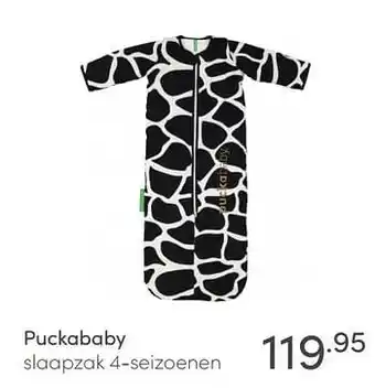Baby & Tiener Puckababy slaapzak aanbieding