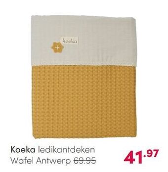 Baby & Tiener Koeka ledikantdeken wafel antwerp aanbieding
