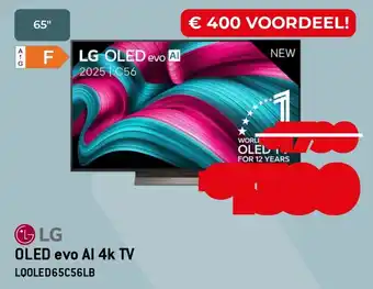 LG OLED evo Al 4K TV LQOLED65C56LB