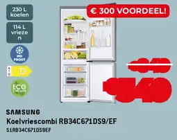 Exellent Samsung Koelvriescombi RB34C671DS9/EF aanbieding