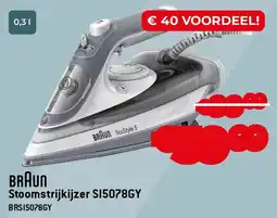 Exellent Braun Stoomstrijkijzer S15078GY aanbieding