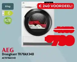 Exellent AEG Droogkast TR78AX34B aanbieding