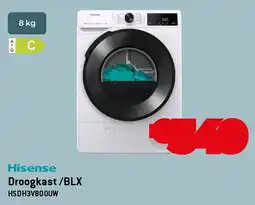 Exellent Hisense Hisense Droogkast/BLX HSDH3V800UW aanbieding