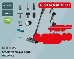 Exellent Philips Steelstofzuiger aqua PHXC705701 aanbieding