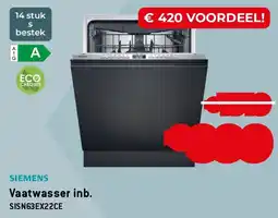 Exellent Siemens Vaatwasser inb. SISN63EX22CE aanbieding