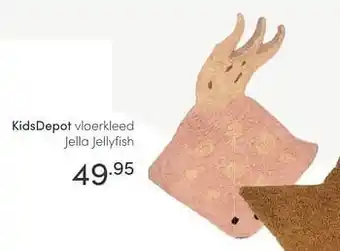 Baby & Tiener Kidsdepot vloerkleed jella jellyfish aanbieding