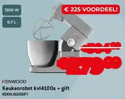 Exellent Kenwood Keukenrobot kvl4100s + gift KDKVL4100GIFT aanbieding