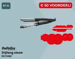 Exellent BaByliss Stijltang stoom BSST496E aanbieding