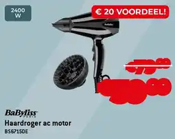Exellent BaByliss Paris Haardroger ac motor BS6715DE aanbieding