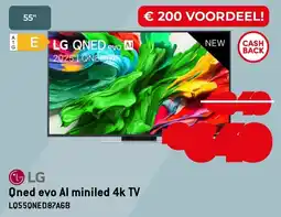 Exellent LG Qned evo Al miniled 4k TV LQ55QNED87A6B aanbieding