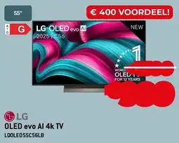 Exellent LG OLED evo Al 4K TV LQOLED55C56LB aanbieding