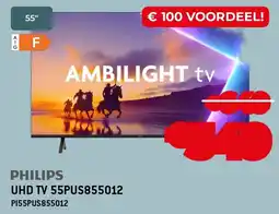 Exellent Philips UHD TV 55PUS855012 aanbieding
