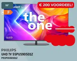 Exellent Philips UHD TV 55PUS905012 aanbieding