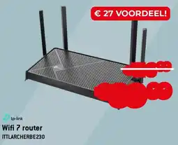 Exellent tp-link Wifi 7 router ITTLARCHERBE230 aanbieding