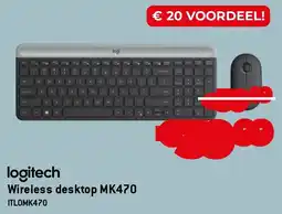 Exellent Logitech Wireless desktop MK470 aanbieding