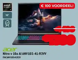 Exellent Acer Nitro v 16s AI ANV16S-41-R3VV aanbieding