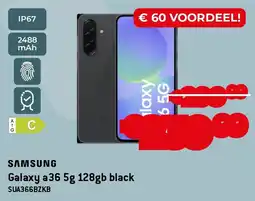 Exellent Samsung Galaxy A36 5G 128 GB black SUA366BZKB aanbieding