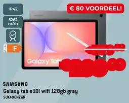 Exellent Samsung Galaxy Tab S 10I wifi 128GB gray SUX400NZAR aanbieding