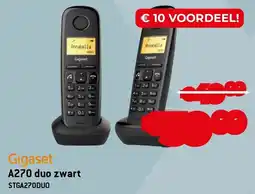 Exellent Gigaset A270 duo zwart STGA270DUO aanbieding
